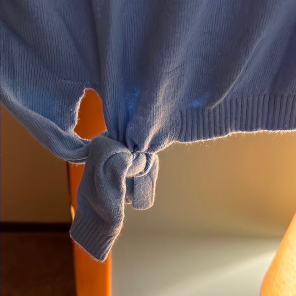 Light Blue Long Sleeve Sweater - Picture 3 of 4